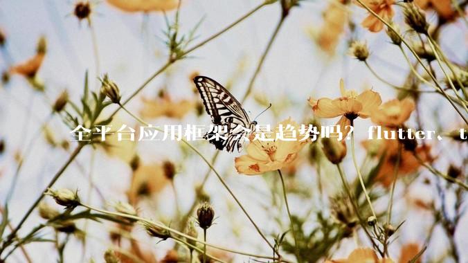 全平台应用框架会是趋势吗？flutter、tauri、maui你更看好哪一个？