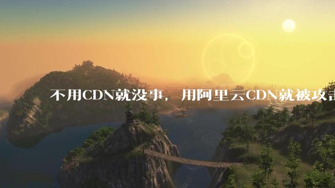不用CDN就没事，用阿里云CDN就被攻击刷流量，阿里云表示证明不了就要用户买单，如何看到这种行为？